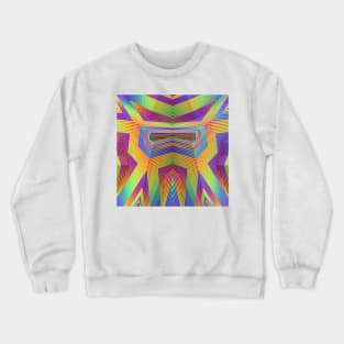 Rainbow Pattern Crewneck Sweatshirt